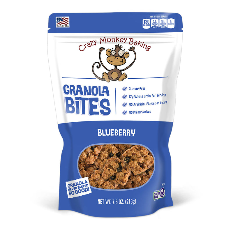 7.5 oz. Crazy Monkey Blueberry Granola Bites