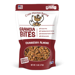 7.5 oz. Crazy Monkey Cranberry Almond Granola Bites