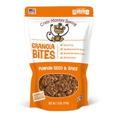 7.5 oz. Crazy Monkey Pumpkin Seed & Spice Granola Bites