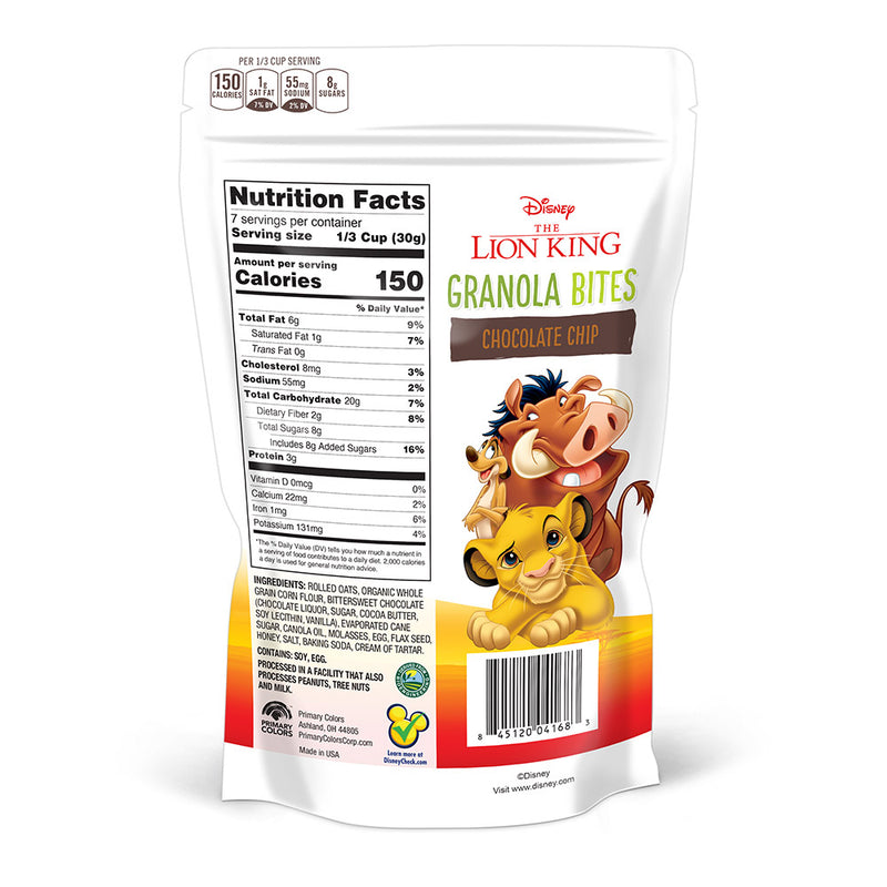 7.5 oz. Lion King Chocolate Chip Granola Bites