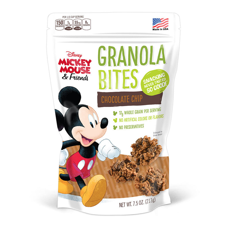7.5 oz. Mickey Mouse Chocolate Chip Granola Bites