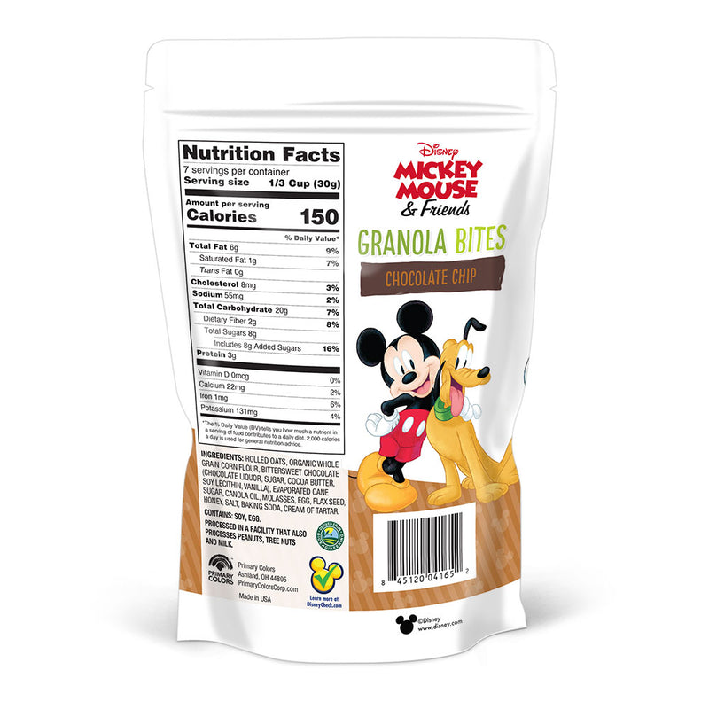 7.5 oz. Mickey Mouse Chocolate Chip Granola Bites