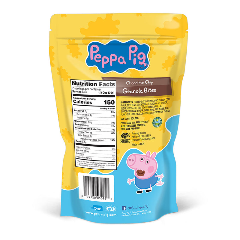 7.5 oz. Peppa Pig Chocolate Chip Granola Bites